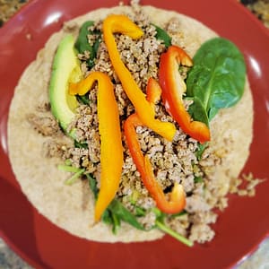 Easy and Healthy Turkey or Chicken Taco Wraps